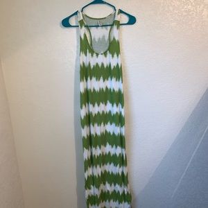 chevron maxi dress
